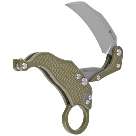 Reate Knife EXO-K Gravity Karambit Green Aluminium, Stonewashed N690