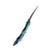 Nóż składany Kubey Rogue Pikal Light Blue G10, Blackwashed 14C28N by MUZI Design (KU298D)