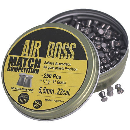 Apolo Air Boss Match Competition AirGun Pellets .22/5.5 mm, 250 pcs 1.10g/17.0gr (30302)