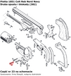 Śruba spustu i blokady Pietta 1851 Navy, 1860 Army, 1861 Navy (382)