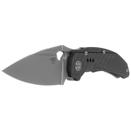 Nóż składany Bestech Exploit Grey Titanium/Carbon Fiber, Stonewashed CPM S35VN by Todd Knife and Tool (BT2005F)