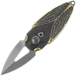 Rike Knife RK Cicada-DG Dark Gray / Gold Titanium, Bead Blasted M390