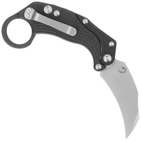 Reate Knife EXO-K Gravity Karambit Black Aluminium, Stonewashed N690