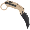 Reate Knife EXO-K Gravity Karambit Tan Aluminium, Black PVD N690