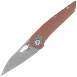 Bestech VK-Void Knife Brown G10, Dark Bead Blasted / Stonewashed MagnaCut by Vulpex Knives (BG63D)