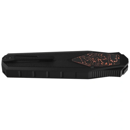 Remette RT-Swordfish CP Knife Black Aluminum/Copper Carbon Fiber, Titanium Black 14C28N (ZL103C7)