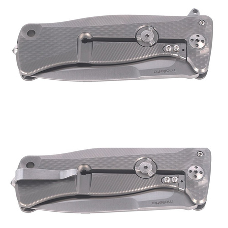 LionSteel SR11 Grey Titanium, Satin Sleipner by Molletta Knife (SR11 G)