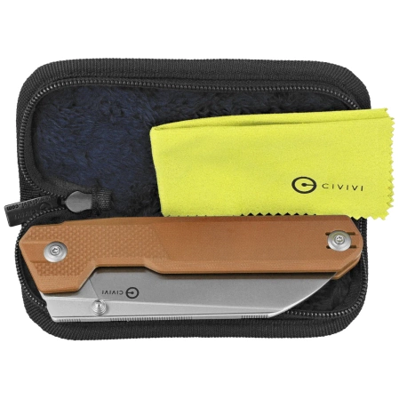 Nóż składany Civivi Hid Brown G10, Satin 14C28N by Ostap Hel (C23008-3)