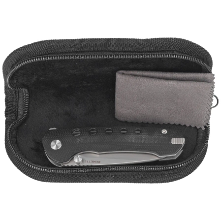 Remette RT-BEE-G w/Titanium Toothpick Knife Black G10, Ceramic Sandblasting 14C28N