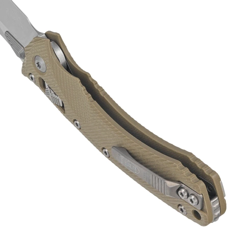 Nóż składany Microtech Amphibian Ram-Lok S/E 30th Anniversary Fluted OD Green G10, Stonewashed M390MK by Tony Marfione (137RL-10FLGTOD30)