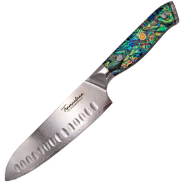 Nóż Kuchenny Tramuntana Decor Habitat Santoku Abalone/Epoxy, VG10 Damascus (TK-CD11)
