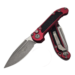 Microtech LUDT Gen III S/E Automatic Knife Merlot Aluminum, Apocalyptic M390MK by Tony Marfione (1135-10APMR)