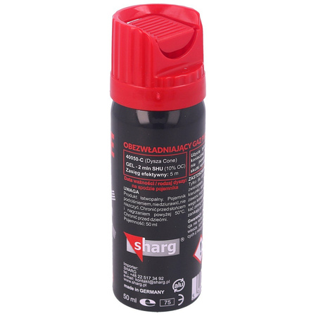 Sharg Nato Defence Gel 2mln Pepper Spray, Cone 50ml (40050-CR)