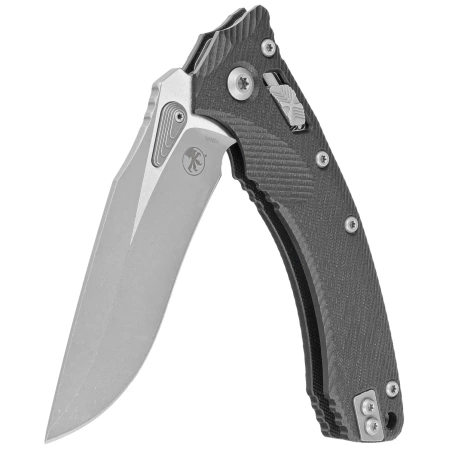 Microtech Amphibian Ram-Lok S/E Knife Black Fluted G10, Apocalyptic M390MK by Tony Marfione (137RL-10APFLGTBK)