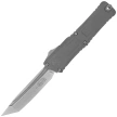 Microtech Combat Troodon Gen III T/E OTF Knife Natural Clear Aluminum, Stonewashed M390MK by Tony Marfione (1144-10NC)