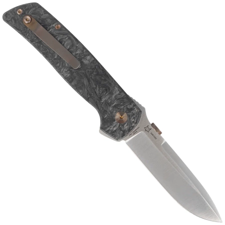 Nóż składany Fox Original Gangster LE No 346/350 Dark Matter Fat Carbon, Satin Elmax by Bob Terzuola (FX-ATC-OG01 CFMC)