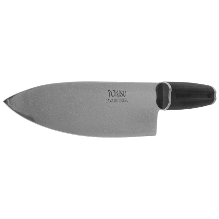 Tokisu Gyuto Kitchen Knife Black Rubber, Damascus (17475)