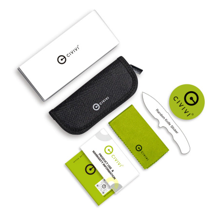 Nóż składany Civivi Anaaki Green Aluminium, Satin Nitro-V (C24039-3)