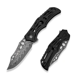 Nóż składany Civivi Biophase Black Aluminium, Damascus (C23083-DS1)
