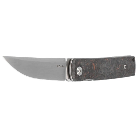 Reate Bushido Knife Titanium/Dark Matter Copper Fat Carbon, Hand Satin M390