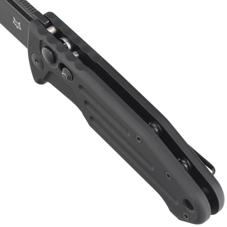 Nóż automatyczny Fox New Smarty SP Black Aluminium, Black PVD N690Co by Stefano De Lorenzi (FX-503SP B)