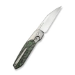 WeKnife Brr15 Gray Titanium/Jungle Wear Fat Carbon, Hand Rubbed Satin M390 by Rafal Brzeski (WE24007-4)