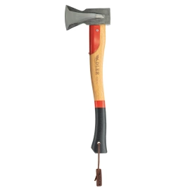 Adler Short Splitter Black / Red Hickory Wood, C45 Carbon Steel (230.0H125A011)