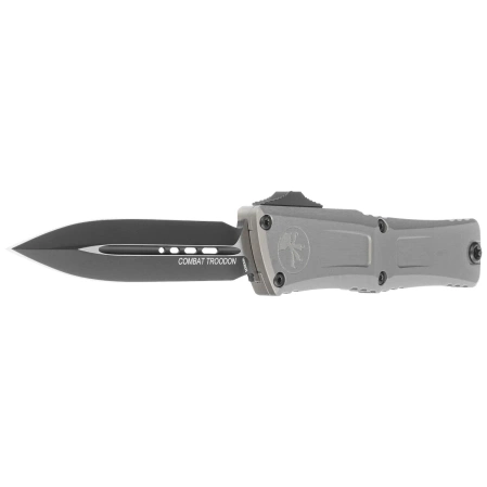 Nóż automatyczny OTF Microtech Combat Troodon Gen III D/E Natural Clear Aluminium, Black M390MK by Tony Marfione (1142-1NC)