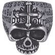 Tole 10 Imperial Skull Cross Ring Ø22 (09984-22)