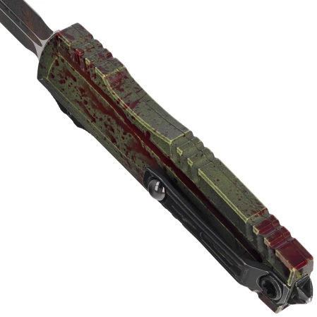 Microtech Luminary ZBP D/E Signature OTF Knife Outbreak Aluminum, Outbreak M390MK by Tony Marfione (1270-1OBSD)