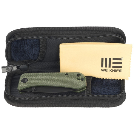 WE Knife Banter Green Micarta, Black Stonewashed CPM S35VN by Ben Petersen (2004J)