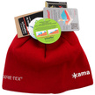 Kama Knitted 100% Merino Wool Gore-Tex Cap / Polycolon Beanie, Red (AG12-104)