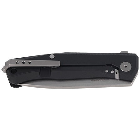 LionSteel Myto Knife Black Aluminum, Stonewashed M390 by Molletta (MT01A BS)