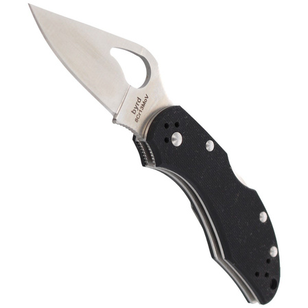 Nóż składany Spyderco Byrd Robin 2 G-10 Black, Plain (BY10GP2)