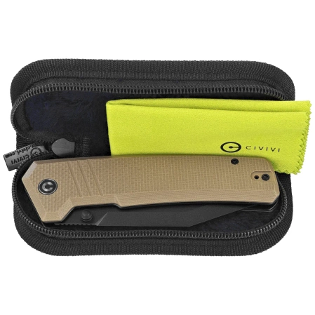 Civivi Knife Bhaltair Tan Coarse G10, Black 14C28N (C23024-2)