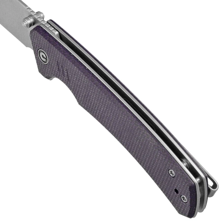 Nóż składany Civivi Merit Purple Canvas Micarta, Satin 14C28N (C24012-3)