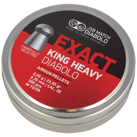 Śrut JSB Exact King Heavy 6.35 mm, 300 szt. (546398-300)