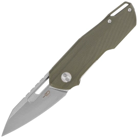 Bestech Toddler Knife OD Green G10, Satin / Stonewashed 14C28N by Maciej Torbé (BG64B)