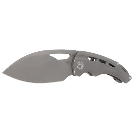 Nóż składany Bestech Fairchild Grey Titanium, Dark Beast Blast Stonewashed CPM S35VN by Kombou (BT2202B)