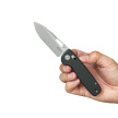 Nóż składany Kubey Bluff Black G10, Sandblasted 14C28N by Garet Caronna (KU248F)