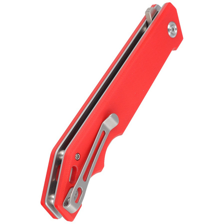 Nóż składany Kubey Knife Pylades Red G10, Satin AUS-10 (KU253F)