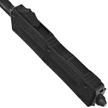 Microtech Scarab II Gen III D/E OTF Knife Black Aluminum, Tactical M390MK by Tony Marfione (1280-1T)