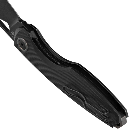 Nóż składany FOX Chilin Bronze Titanium, Black Stonewashed PVD M398 by Jesper Voxnæs (FX-530 TiDSW)