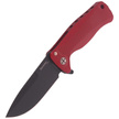 Nóż składany LionSteel SR22A Red Aluminum, Black Sleipner by Molletta (SR22A RB)