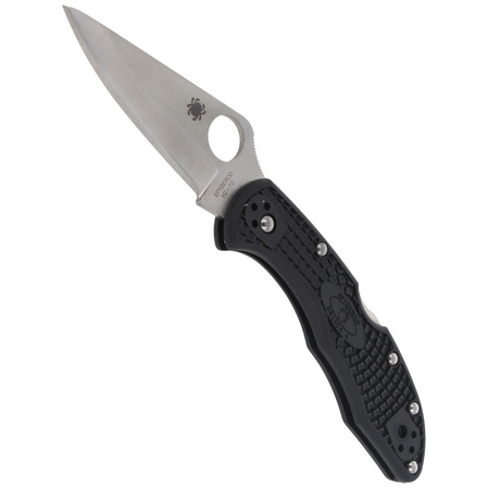 Spyderco Delica 4 FRN Black PlainEdge Knife (C11PBK)