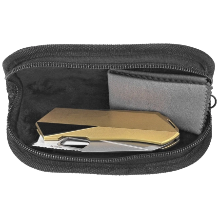 Remette RT-Woodpecker Knife Gold Titanium, Hand Grinding Pearlescent M390 (RTWP-G)