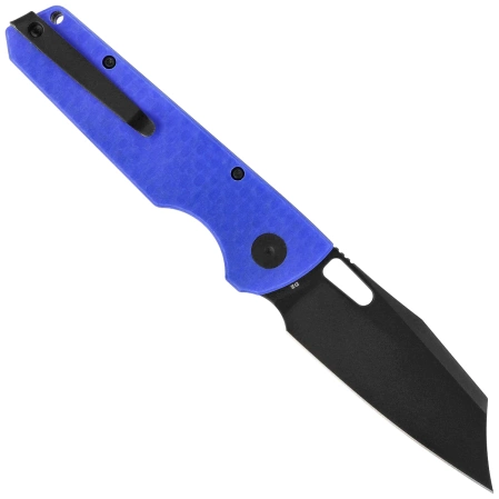 Nóż składany Bestechman Guardian Blue G10 w/ Carbon Fiber Pattern, Black PVD D2 (BMK11G)