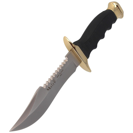 Muela 85-140 Black Rubber Knife, Satin 420H
