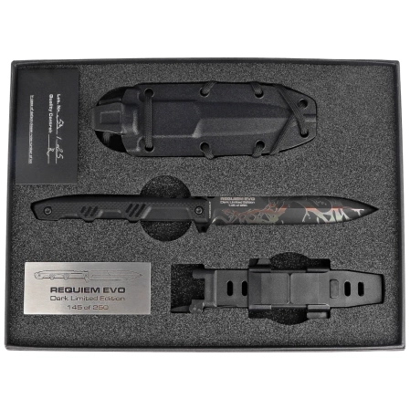 Extrema Ratio Requiem Evo Dark LE No 145/250 Black G10, Burnishing MagnaCut (04.1000.0475/MGC/BLK-BLK)
