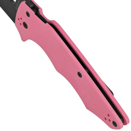 Spyderco Yojumbo Sprint Run Knife Pink G10, Black DLC CPM S30V by Michael Janich (C253GPNBK)